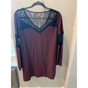 EXPRESS Long Sleeve Mini Dress